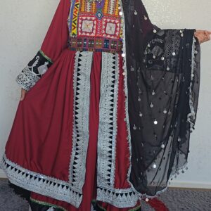 Dark red layered Ghand