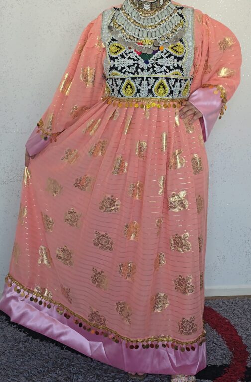 Peach pink ghand