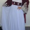 White and maroon ghand size M