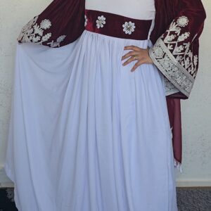 White and maroon ghand size M