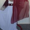 White and maroon ghand size M