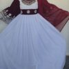 White and maroon ghand size M