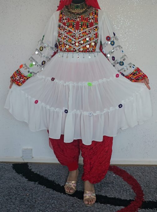 White elegant ghand, 3 piece