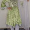 Light pistachio green velvet ghand