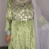 Light pistachio green velvet ghand