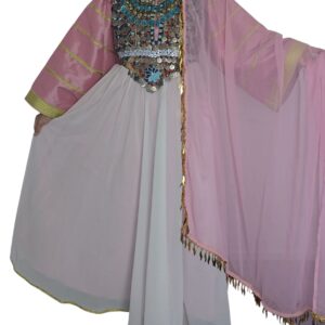 Blush Elegance Traditional Afghan Ghand