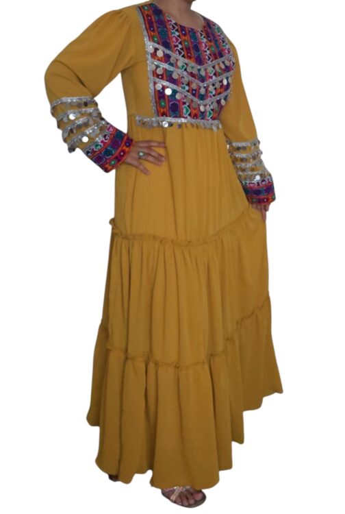 Mustard colour light weight ghand