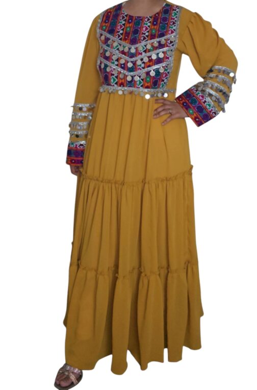 Mustard colour light weight ghand