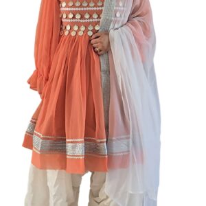 Peach Chiffon Ghand