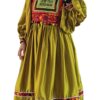 Olive green satin Ghand