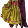Olive green satin Ghand