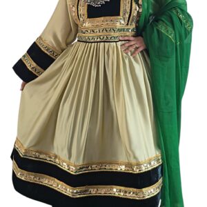 Light pistachio green satin Ghand
