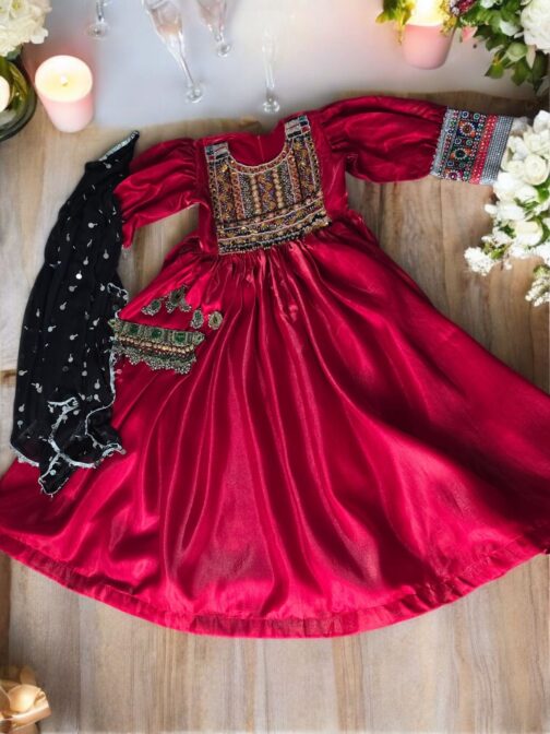 Red traditional dress