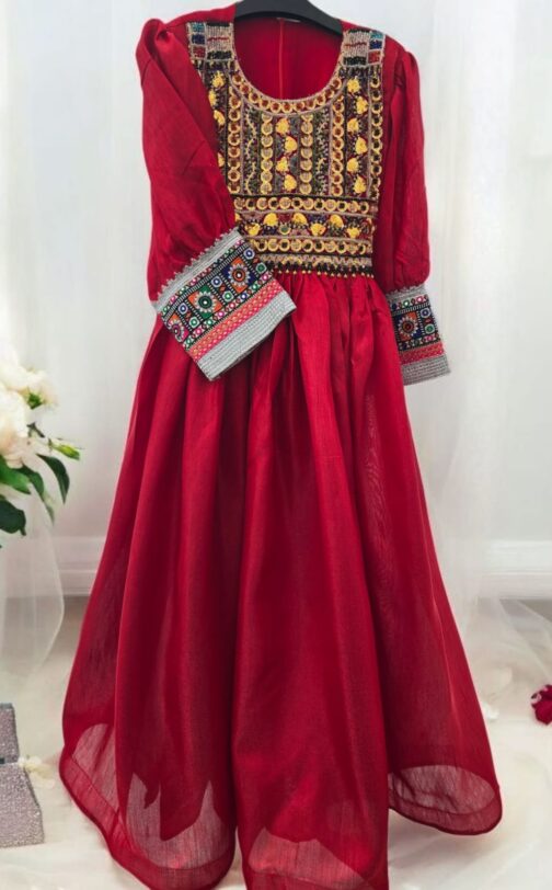 Red traditional dress