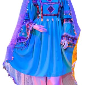 Light blue simple ghand