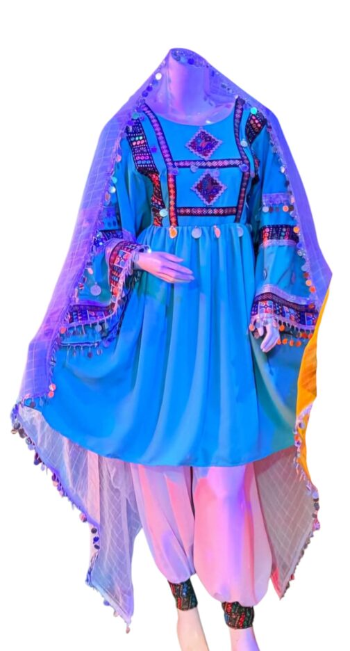 Light blue simple ghand